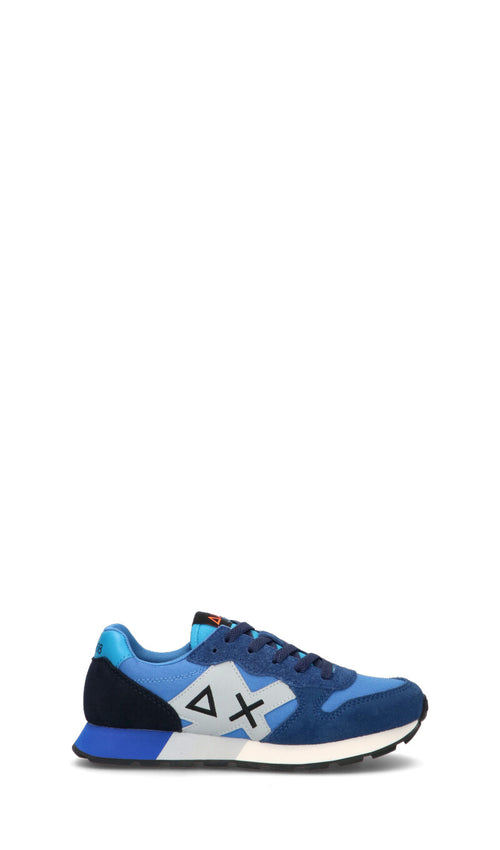 SUN68 Sneaker ragazzo blu/azzurra in suede