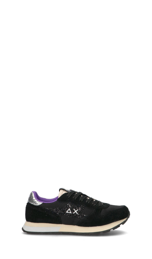 SUN68 Sneaker ragazza nera in suede