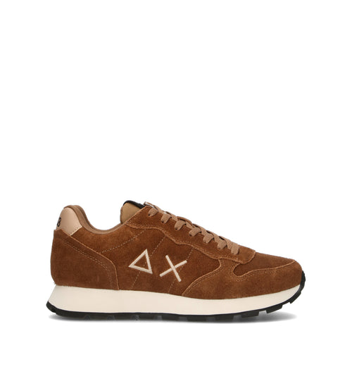 SUN68 Sneaker uomo cognac in suede
