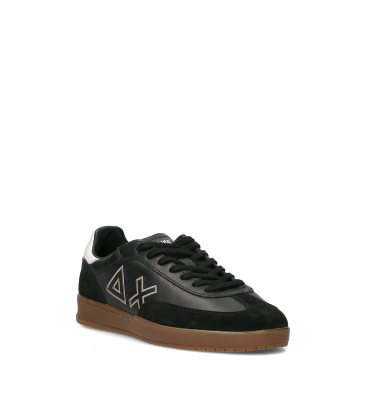 SUN68 Sneaker uomo nera in pelle
