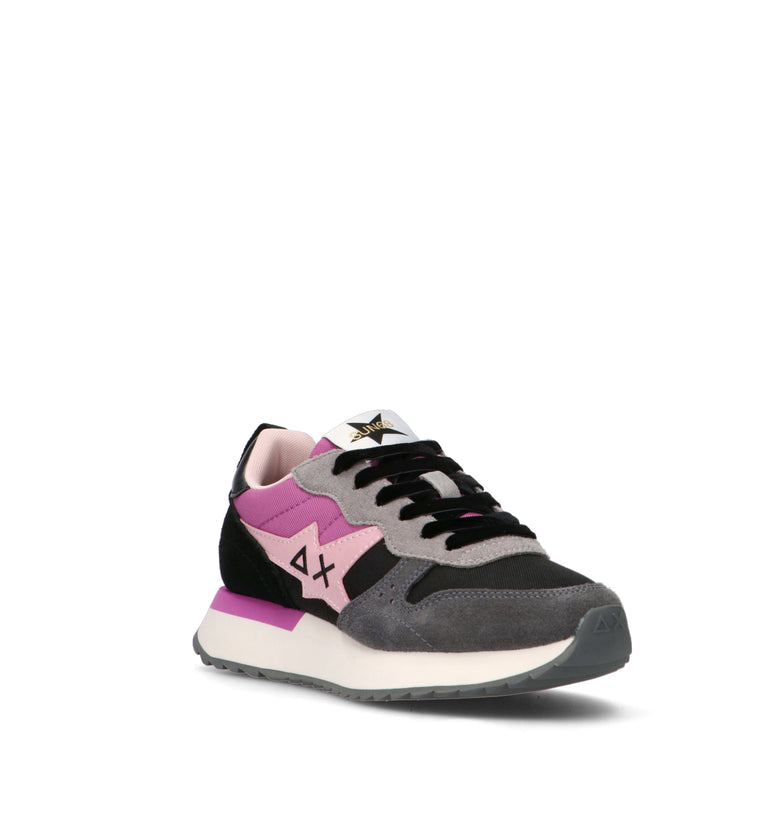 SUN68 Sneaker donna nera/rosa