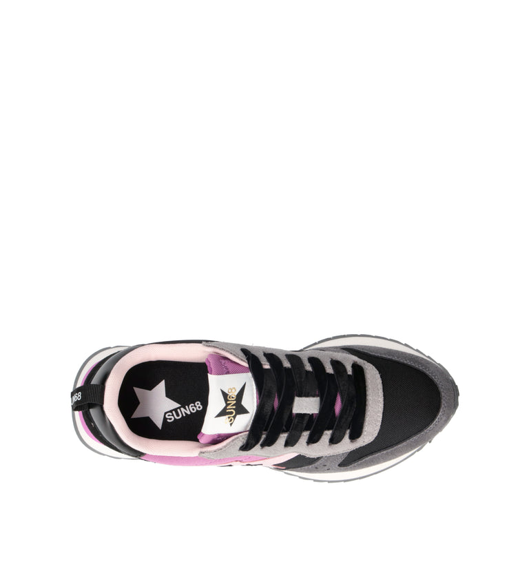 SUN68 Sneaker donna nera/rosa