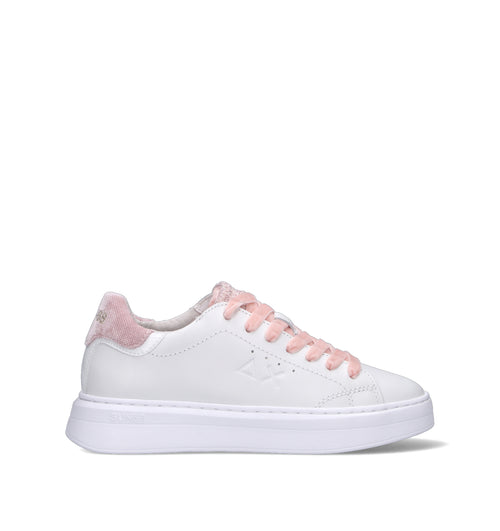 SUN68 Sneaker donna bianca/rosa in pelle