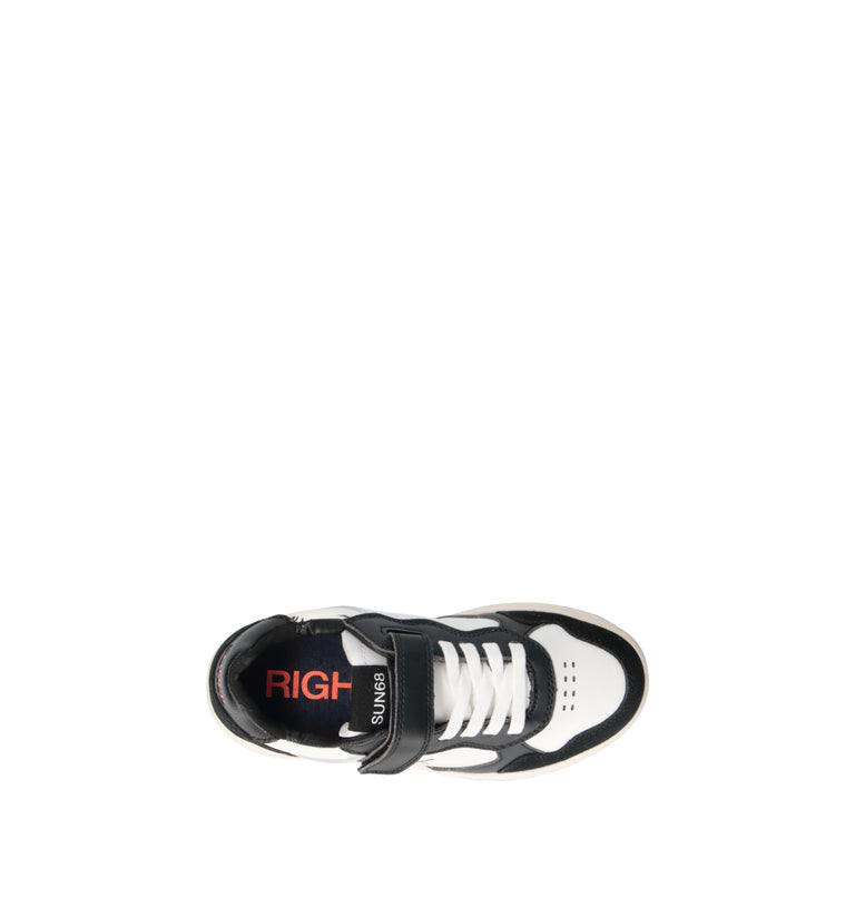 SUN68 Sneaker bimbo nera/bianca