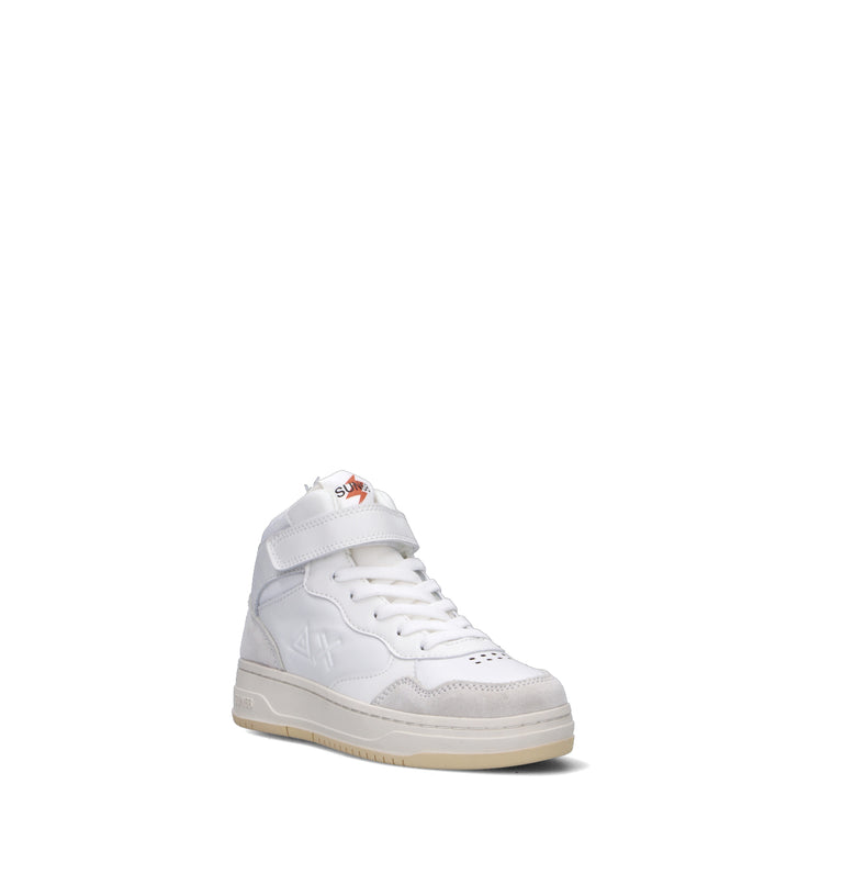 SUN68 Sneaker bimbi bianca