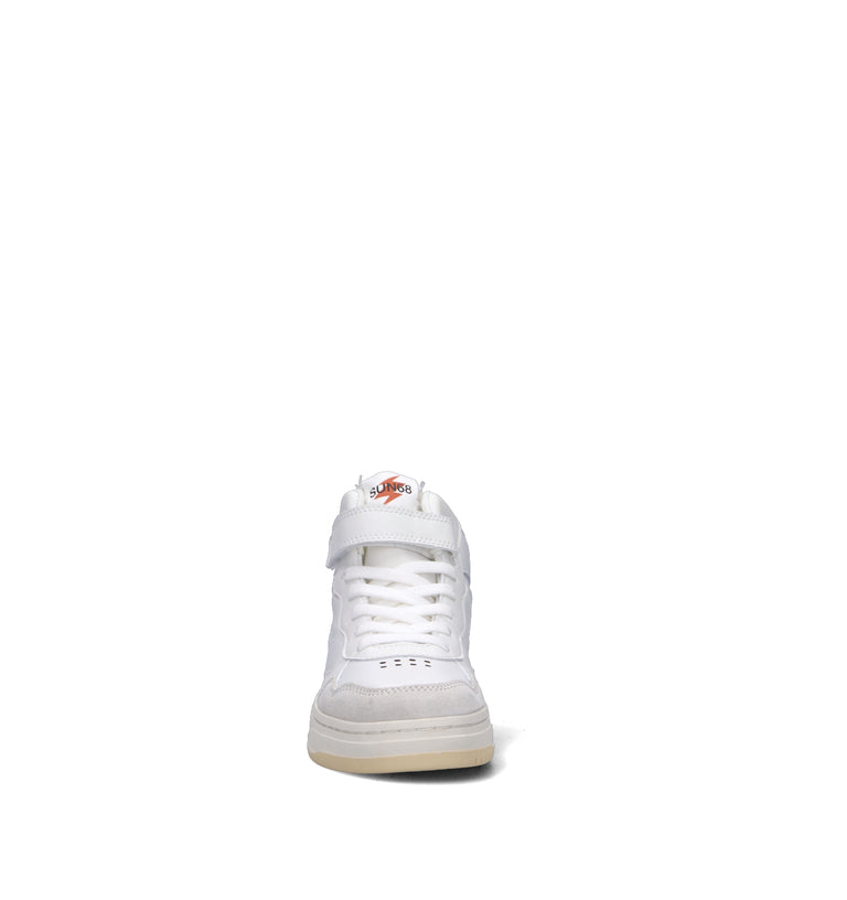SUN68 Sneaker bimbi bianca