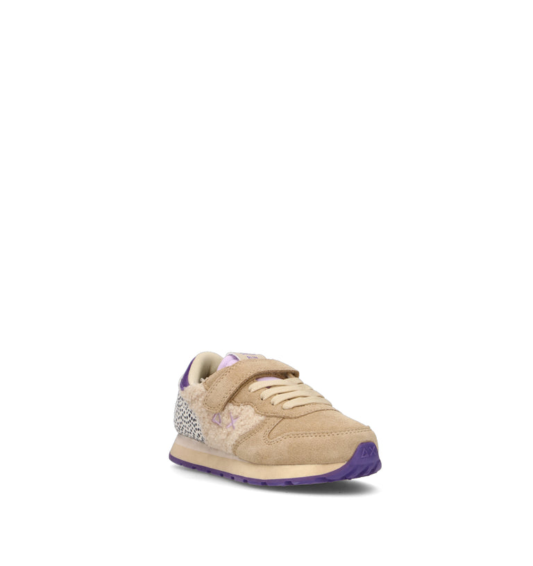 SUN68 Sneaker bimba beige