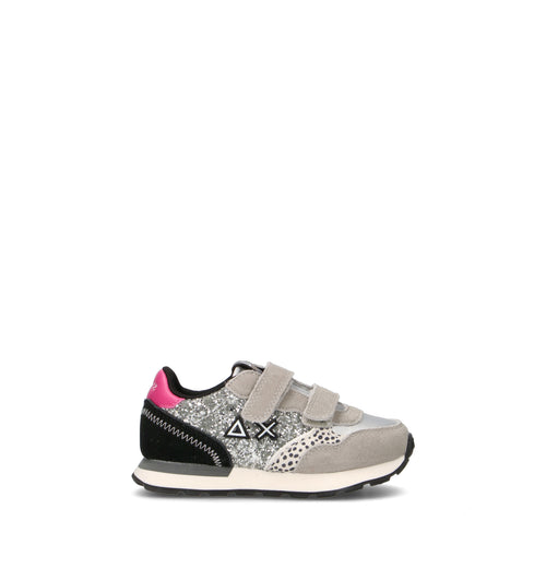 SUN68 Sneaker bimba argento