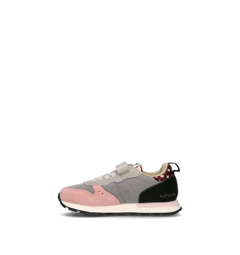 SUN68 Sneaker bimba rosa/grigia