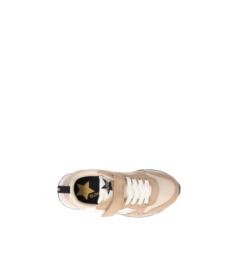 SUN68 Sneaker bimba beige/rosa