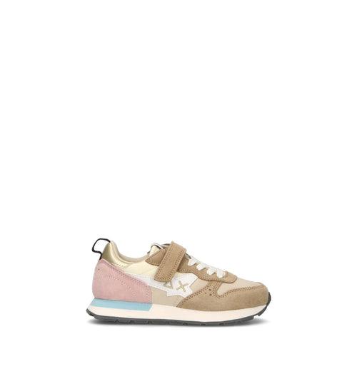 SUN68 Sneaker bimba beige/rosa