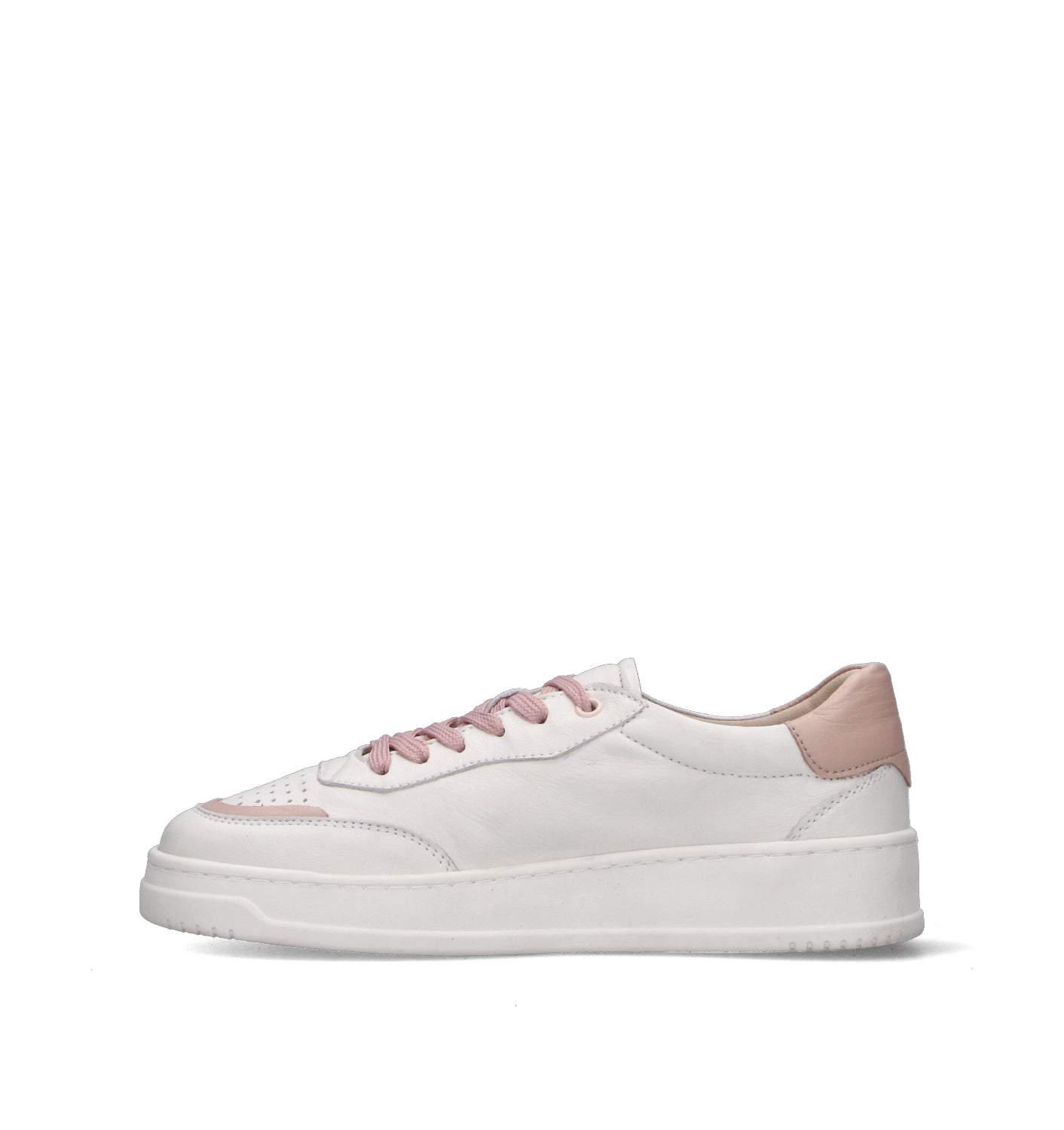 WAVE Sneaker donna bianca/rosa in pelle