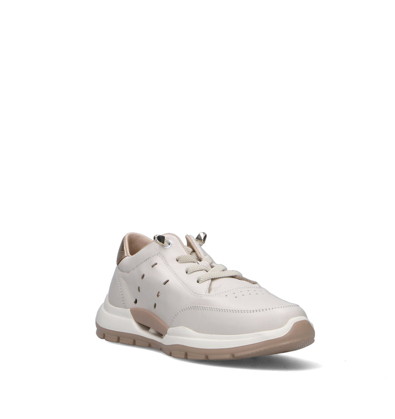 WAVE Sneaker donna bianca in pelle