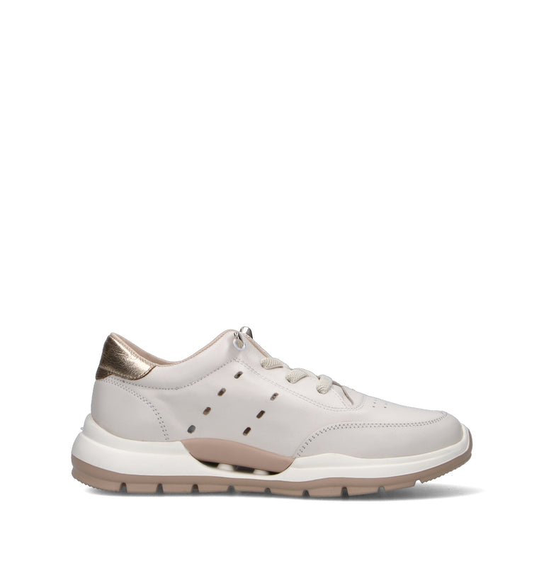 WAVE Sneaker donna bianca in pelle