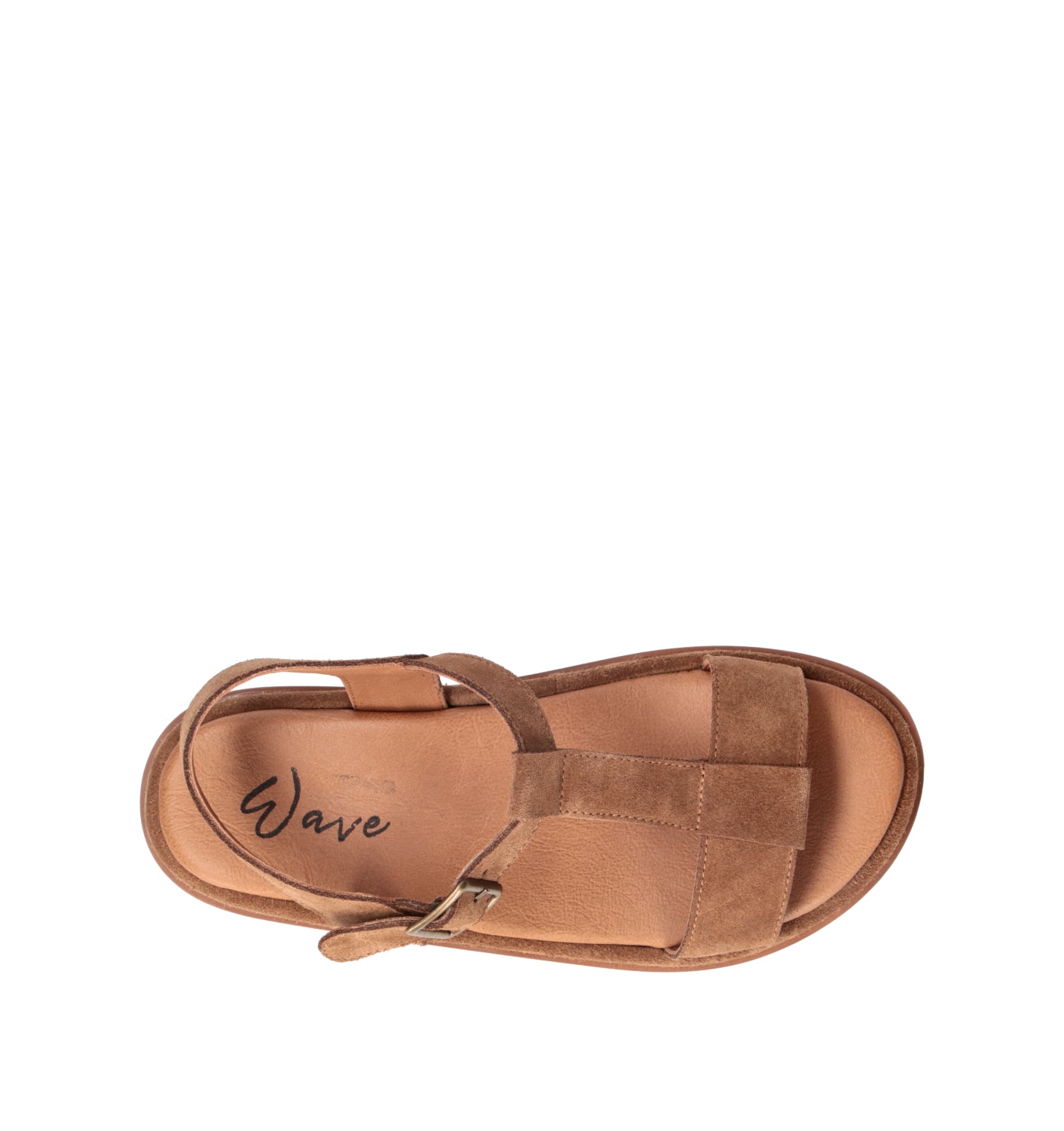 WAVE Sandalo donna marrone in suede