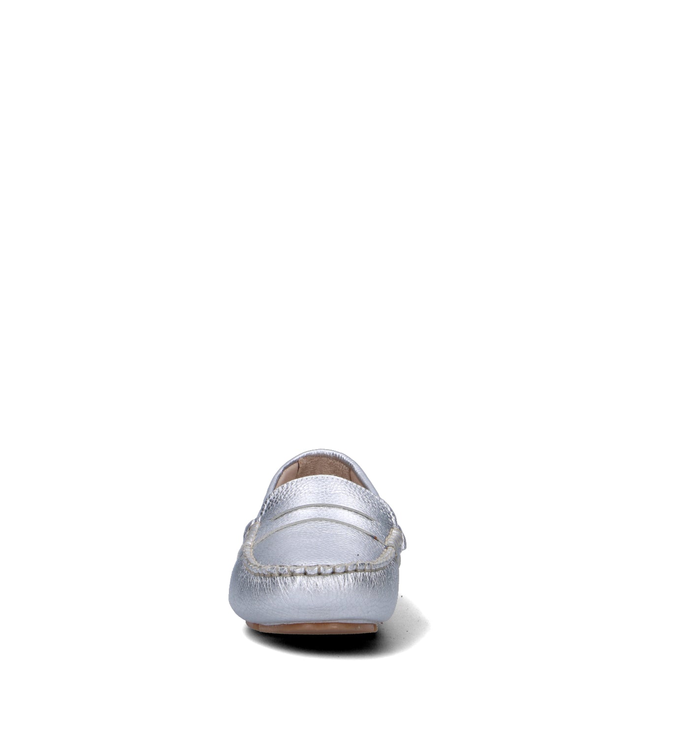 WAVE Mocassino donna argento in pelle