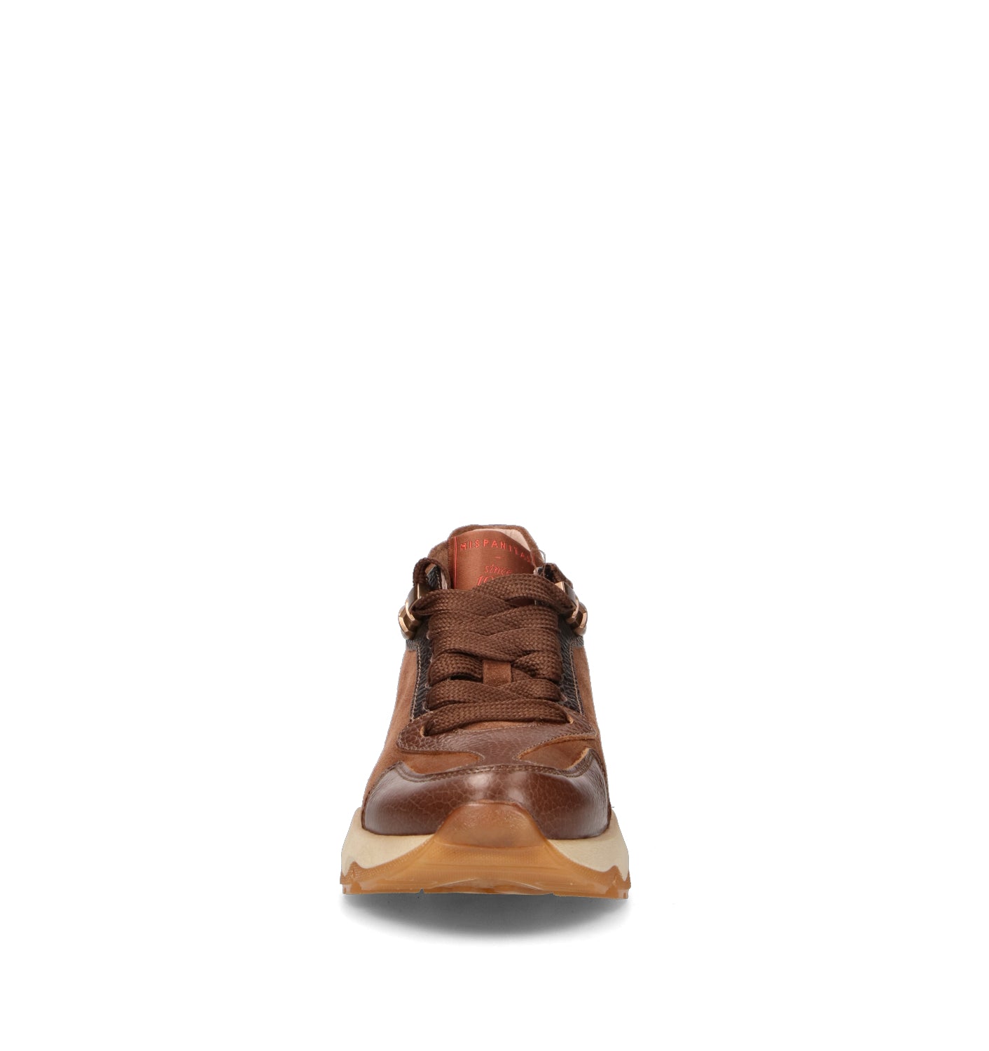HISPANITAS Sneaker donna marrone in suede
