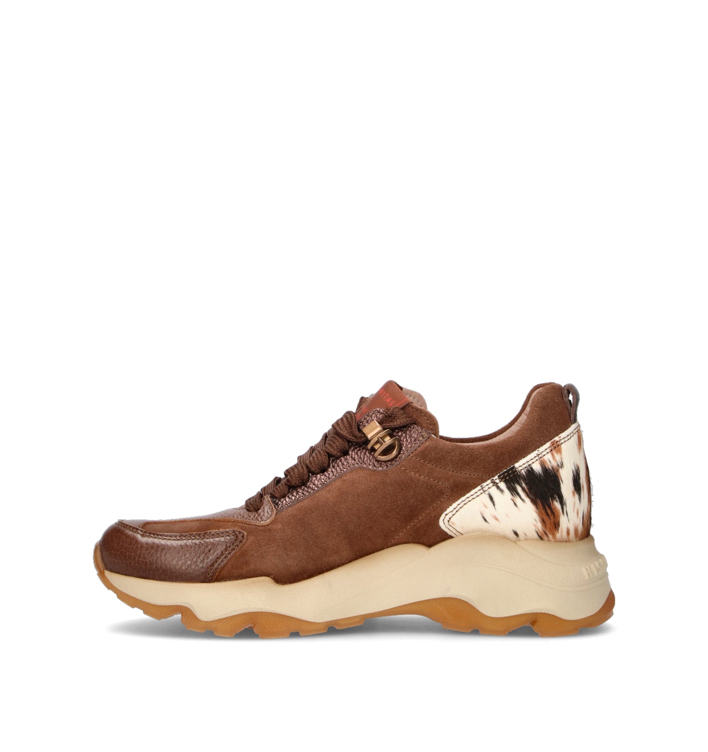 HISPANITAS Sneaker donna marrone in suede