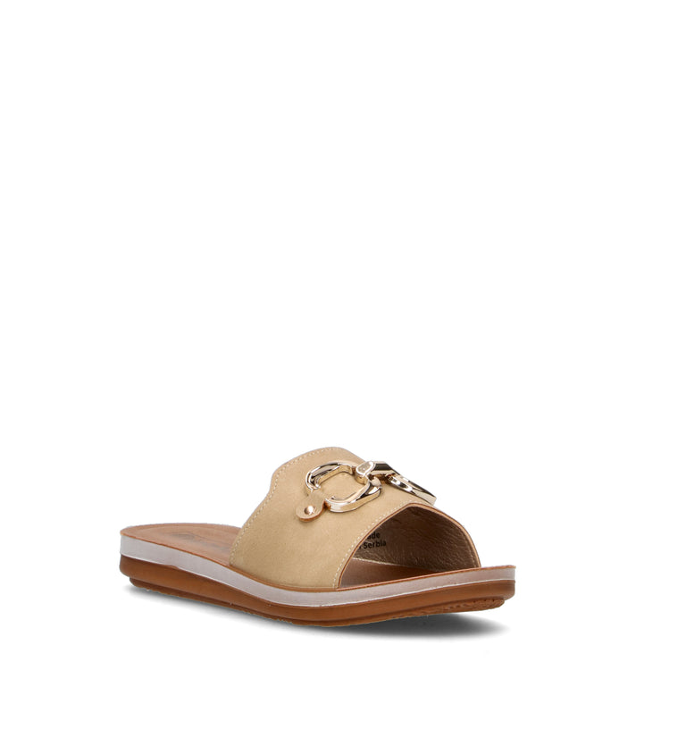 INBLU Ciabatta donna beige