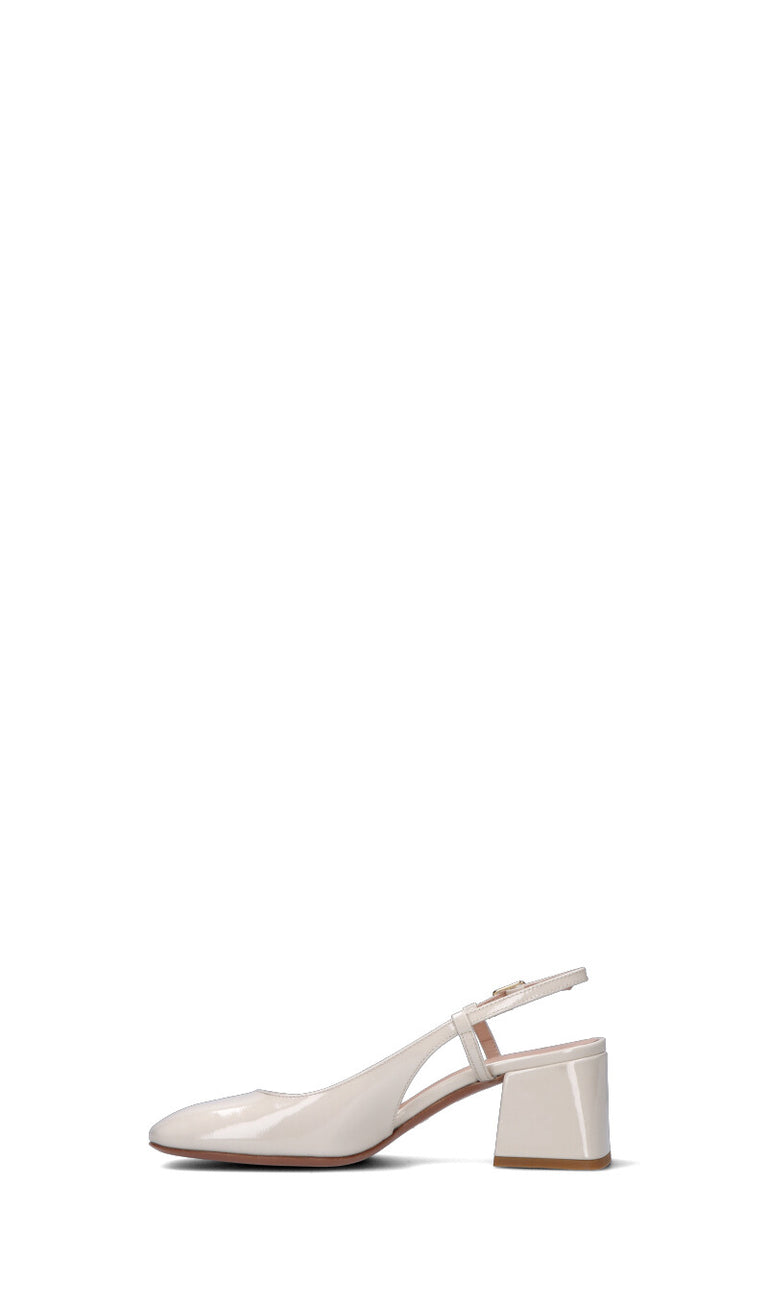 ENZO DI MARTINO Slingback donna bianca in pelle