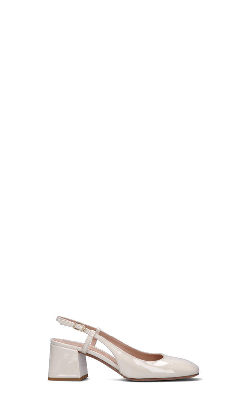 ENZO DI MARTINO Slingback donna bianca in pelle