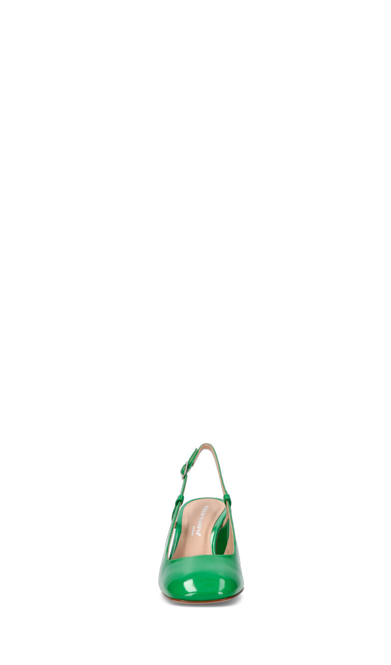 ENZO DI MARTINO Slingback donna verde in pelle