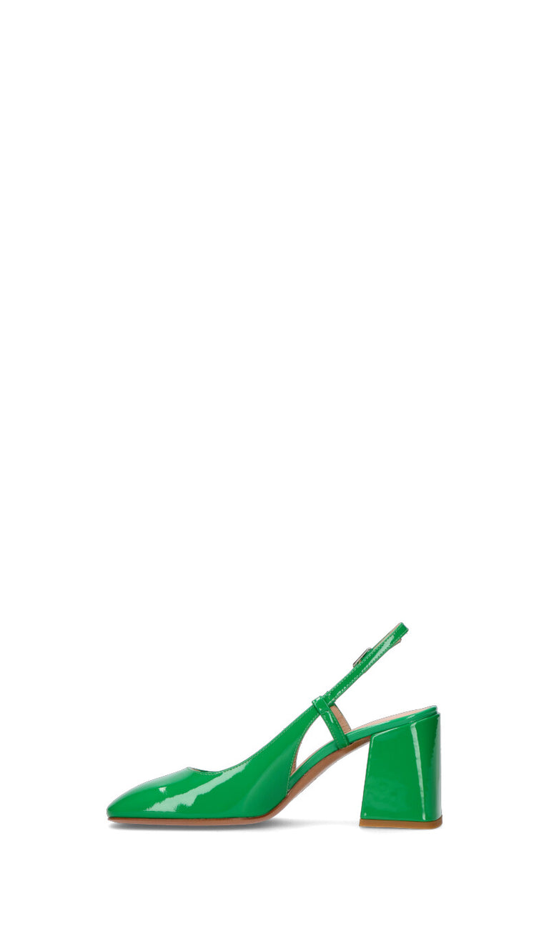 ENZO DI MARTINO Slingback donna verde in pelle