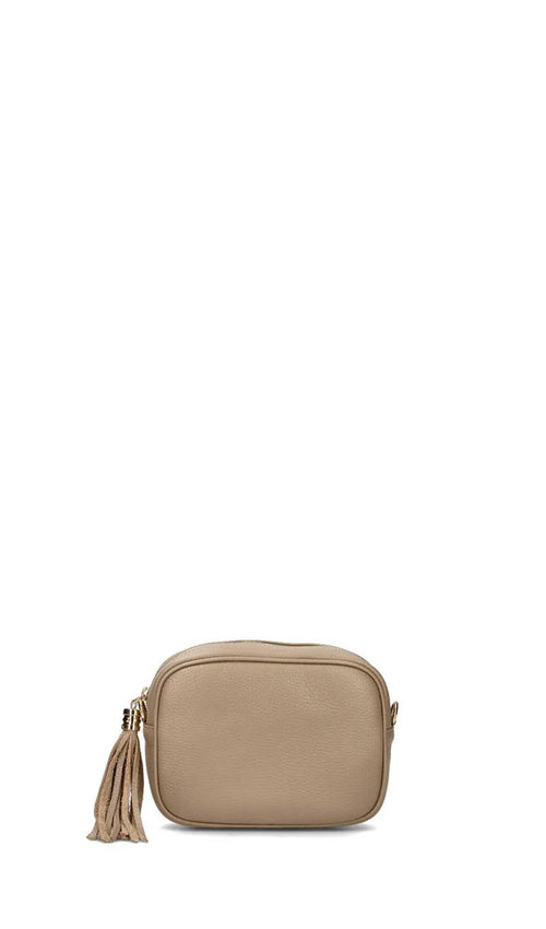 REBECCA VAN DIK Borsa tracolla cappuccino in pelle